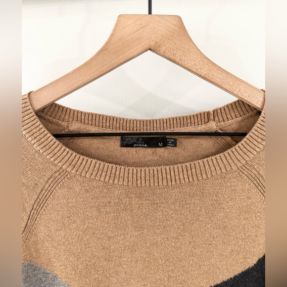 Prana Havaar Merino Wool Blend Earth Tone Sweater Size Medium - Picture 6 of 7